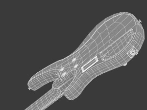 yamaha basses guitar trbx305 with stands 3D Model