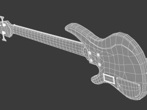 yamaha basses guitar trbx305 with stands 3D Model