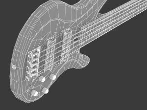 yamaha basses guitar trbx305 with stands Modelo 3D