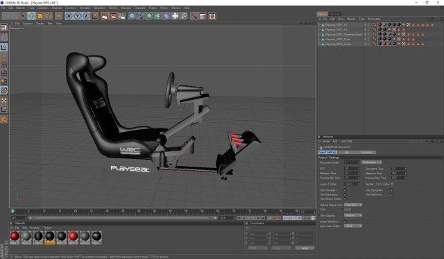 modèle 3D de Siège de simulateur de conduite Playseat - TurboSquid