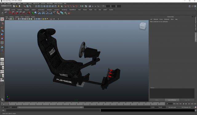 modèle 3D de Siège de simulateur de conduite Playseat - TurboSquid