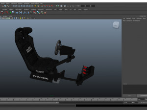 playseat driving simulator seat 3D Модель