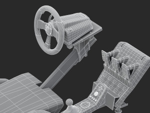 playseat driving simulator seat 3D Модель