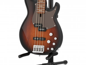 yamaha basses guitar bb734a with stands 3D Model