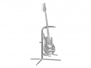 yamaha basses guitar bb734a with stands 3D Model