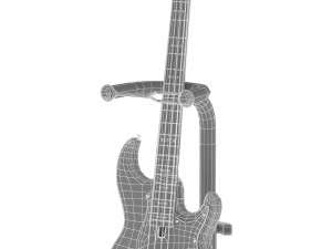 yamaha basses guitar bb734a with stands 3D Model