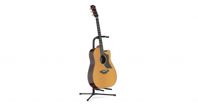 yamaha acoustic guitar a5r are with stands Model 3D .c4d .max .obj .3ds .fbx .stl .blend 