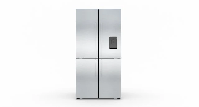 fisher paykel 605l french quad door fridge 3D Model .c4d .max .obj .3ds .fbx .stl .blend 