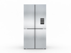 fisher paykel 605l french quad door fridge 3D Модель