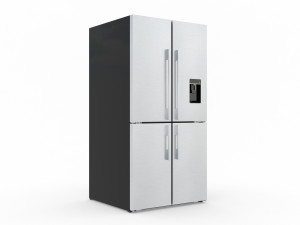 fisher paykel 605l french quad door fridge 3D मॉडल