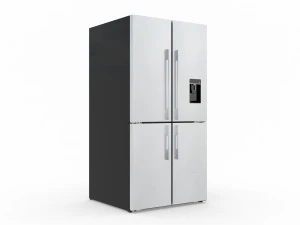 fisher paykel 605l french quad door fridge 3D Model
