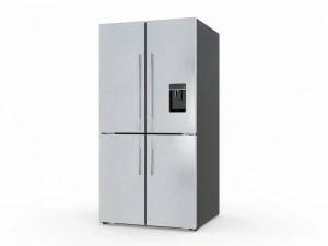 fisher paykel 605l french quad door fridge 3D Model