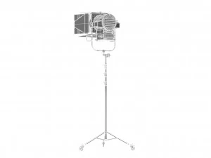 arri daylight compact 2500 theater 3D Model