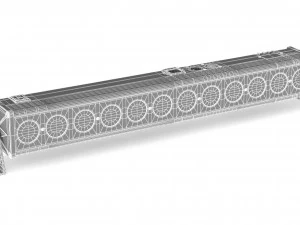 12 led stage wash lights model 3D Model