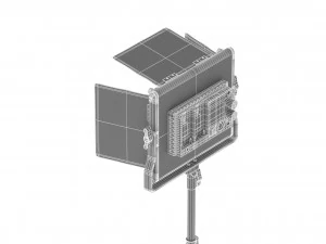 660 led video light photography 3D Model