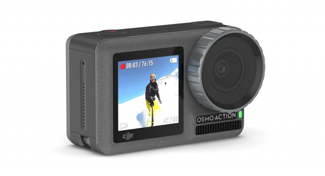 dji osmo action camera 3D Model .c4d .max .obj .3ds .fbx .stl .blend 