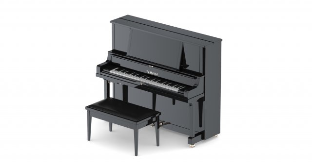 piano yamaha transacoustic yus5 ta2 3D Model .c4d .max .obj .3ds .fbx .stl .blend 