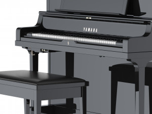 piano yamaha transacoustic yus5 ta2 3D Model