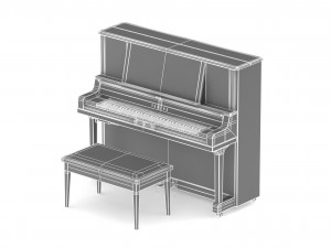 piano yamaha transacoustic yus5 ta2 3D Model