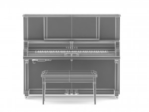 piano yamaha transacoustic yus5 ta2 3D Model