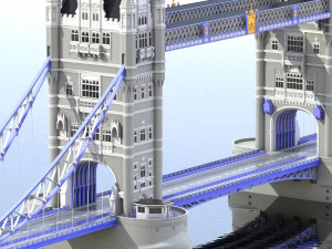 ブリッジロンドンタワー 3Dモデル