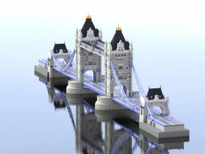 bridge london tower 3D Model
