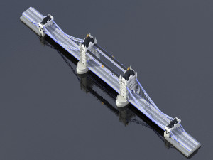 bridge london tower 3D Model