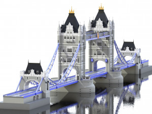 bridge london tower 3D Model