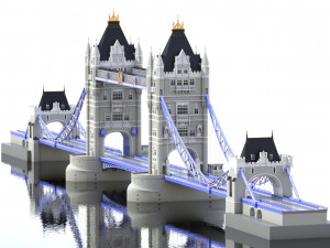 bridge london tower 3D Model
