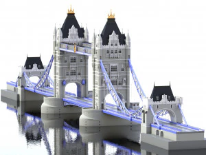 bridge london tower 3D Model