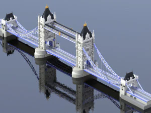 bridge london tower 3D Model