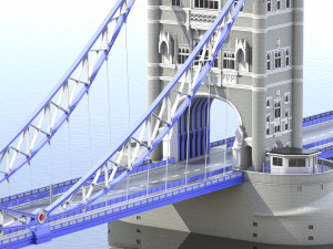 bridge london tower 3D Model
