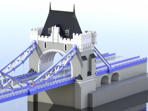 bridge london tower 3D Model