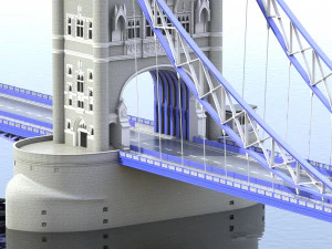 bridge london tower 3D Model