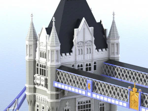 bridge london tower 3D Model