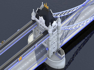 bridge london tower 3D Model
