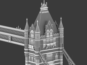 bridge london tower 3D Model