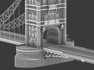 bridge london tower 3D Model