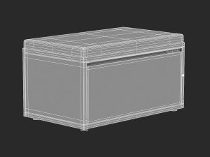 herman miller storage cabinet meridian 7 3D मॉडल