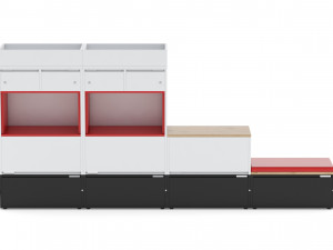 herman miller storage cabinet meridian 6 3D Model