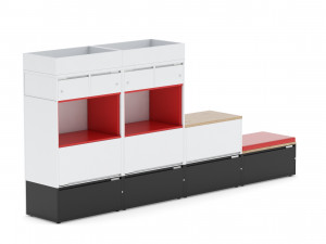 herman miller storage cabinet meridian 6 3D Model