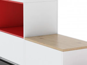 arm&aacute;rio de armazenamento herman miller meridian 6 Modelo 3D