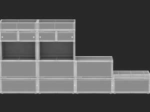 herman miller storage cabinet meridian 6 3D Model