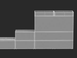 arm&aacute;rio de armazenamento herman miller meridian 6 Modelo 3D