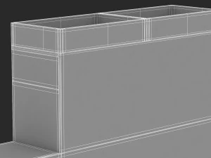 arm&aacute;rio de armazenamento herman miller meridian 6 Modelo 3D