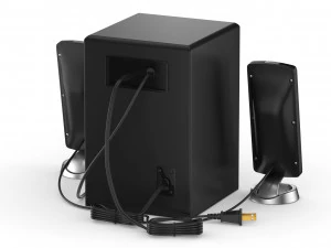 21 speakers system sound 3D Model
