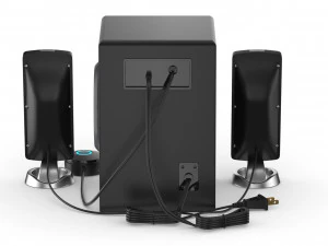 21 speakers system sound 3D Model
