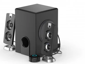 21 speakers system sound 3D Model