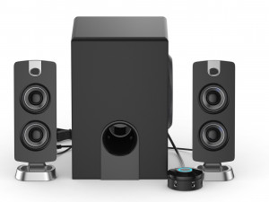 21 speakers system sound Modelo 3D