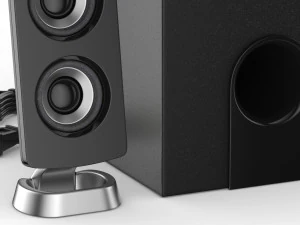 21 speakers system sound 3D Model